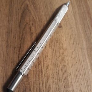 NWT 6-in-1 Multifunction Ballpoint Pen -Silver